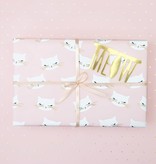 Set 2 rollen Inpakpapier Cat Bibi