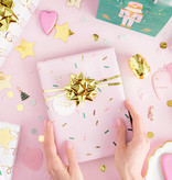 Set 2 rollen Cadeaupapier Gold/Pink Mix