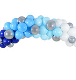 Ballonboog Kit Blauw/Zilver 200cm