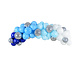 Ballonboog Kit Blauw/Zilver 200cm