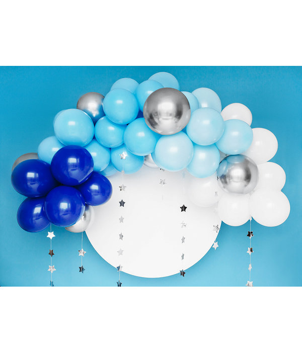 Ballonboog Kit Blauw/Zilver 200cm