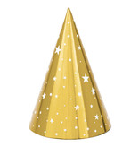 Partyhoedjes Goud Met Sterren (6st)