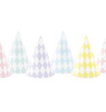 Partyhoedjes Pastel Print Mix (6st)