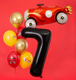 Folieballon Cijfer 7 Zwart (86cm)