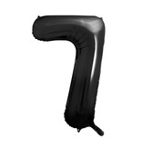Folieballon Cijfer 7 Zwart (86cm)