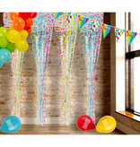 Deurgordijn Folie Multicolor Stippen (2x1m)