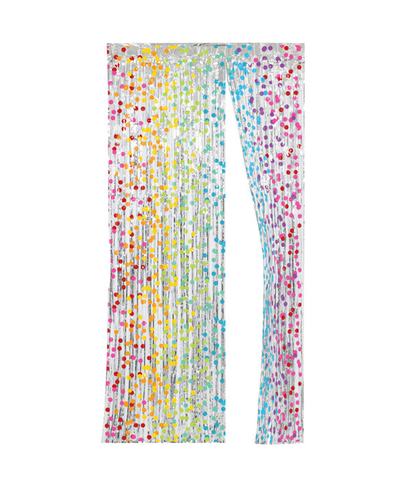 Deurgordijn Folie Multicolor Stippen (2x1m)