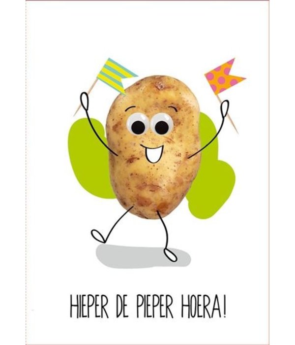 Verjaardagskaart 'Hieper de Pieper Hoera'