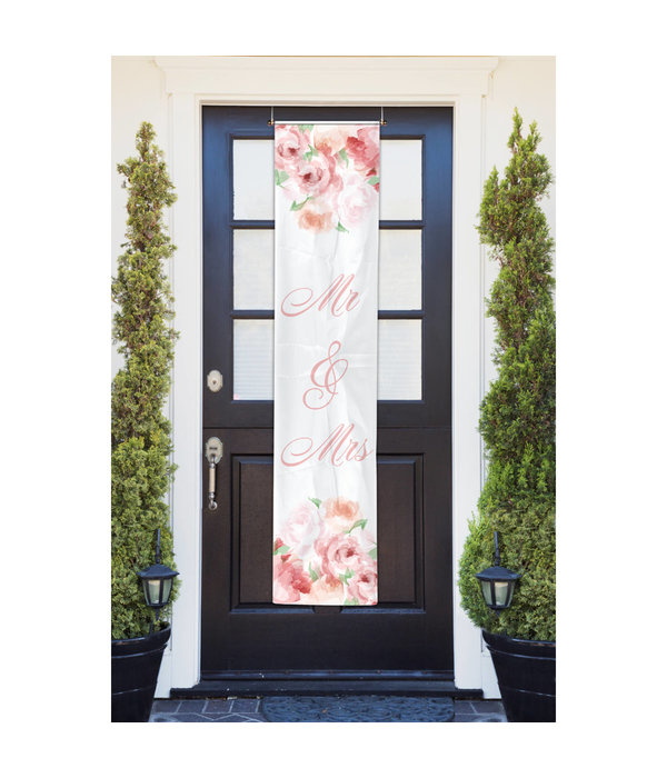 Banner Bruiloft Mr. & Mrs. Rozen (40x180cm)