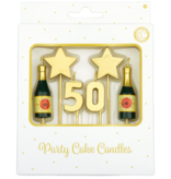 Taartkaarsjes Set 50 Jaar (6st)