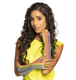 Nethandschoenen Regenboog Neon