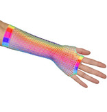 Nethandschoenen Regenboog Neon