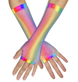 Nethandschoenen Regenboog Neon