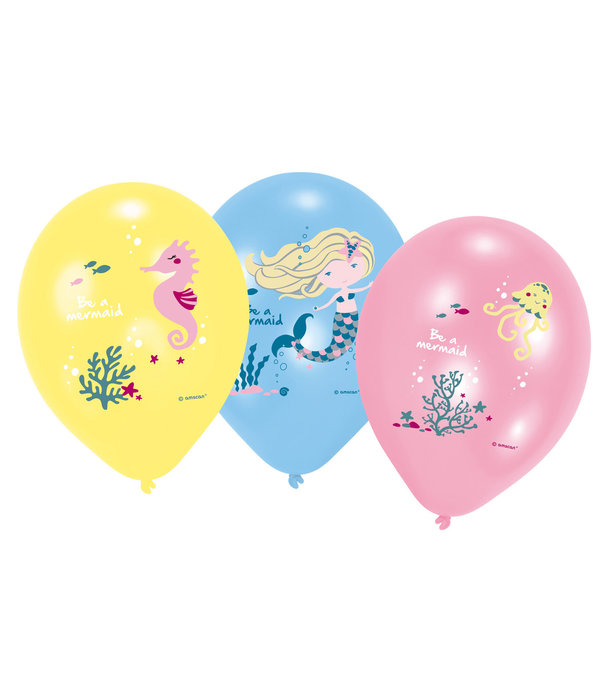 Ballonnen 'Be A Mermaid' (6st)