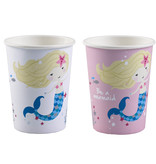 Feestbekers 'Be A Mermaid' (8st)