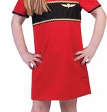 Stewardess pakje kind rood