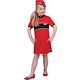 Stewardess pakje kind rood