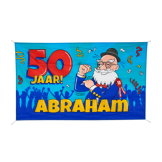 Gevelvlag Abraham Cartoon (90x150cm)