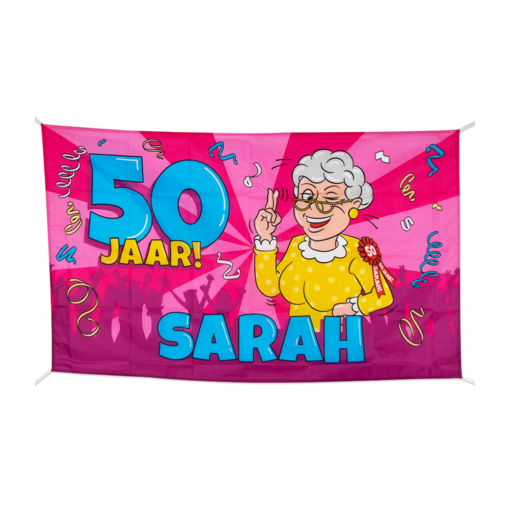 Gevelvlag Sarah Cartoon (90x150cm)