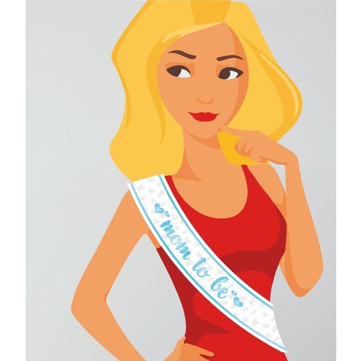 Party Sjerp 'Mom To Be' Blauw