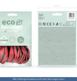 Metallic Ballonnen Lichtrood Premium Organic (10st)
