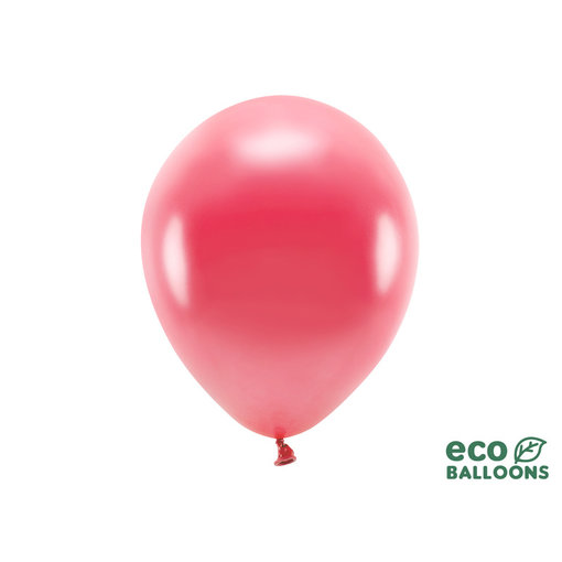 Metallic Ballonnen Lichtrood Premium Organic (10st)