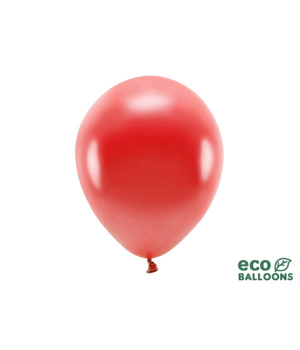 Metallic Ballonnen Rood Premium Organic (100st)