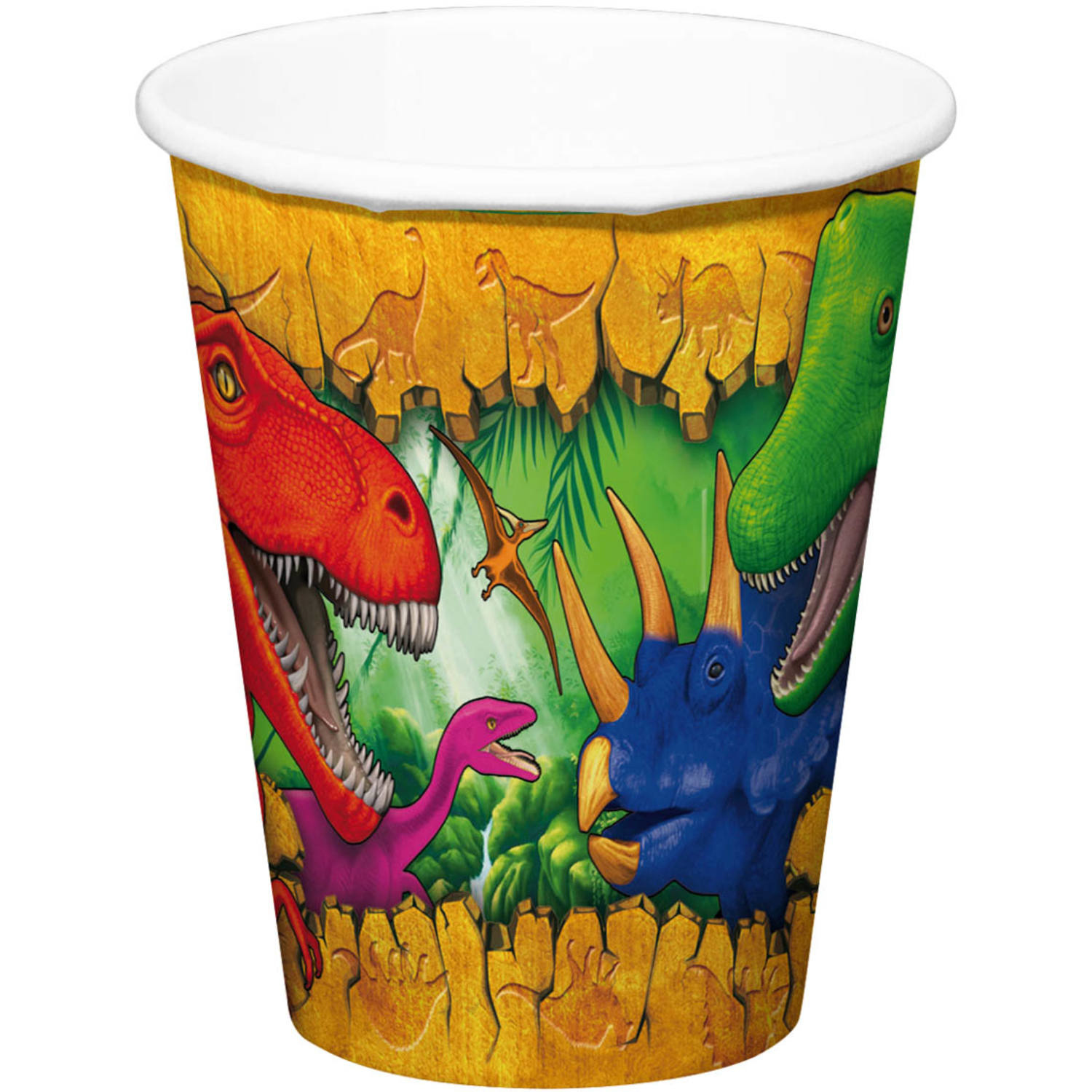 Feestbekers Dinosaurus (6st) afbeelding