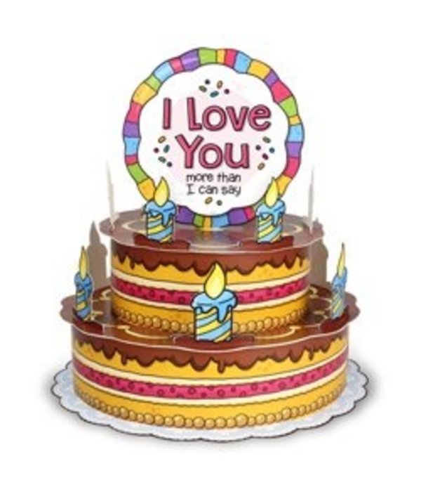 3D Wenstaart I Love You