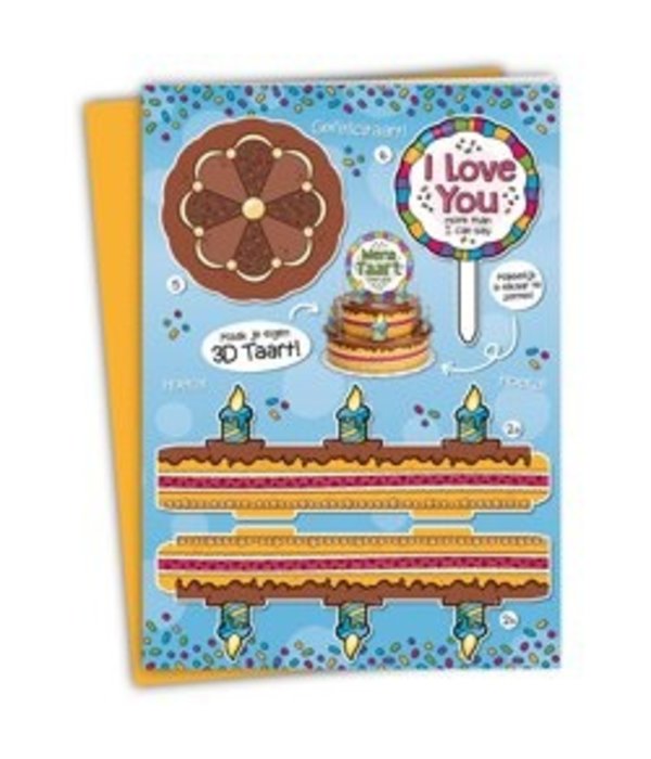 3D Wenstaart I Love You