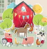 Tafeldecoratie Boerderij Happy Farm (11st)