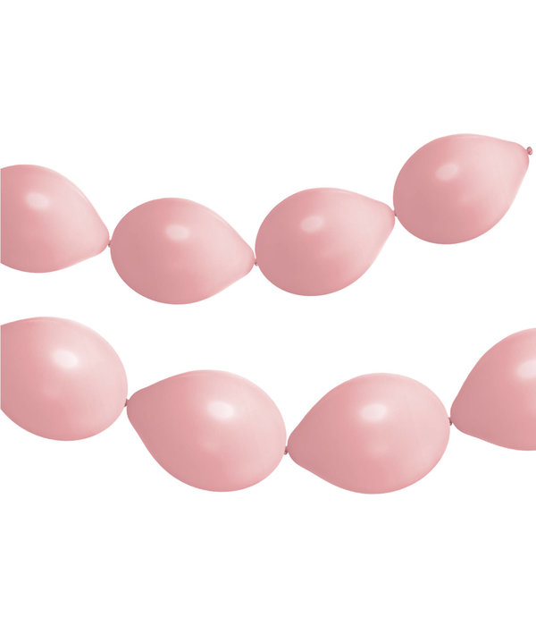 Knoopballonnen Babyroze (3m)