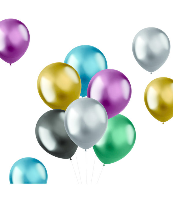 Ballonnenset Chrome Shine Multikleur (10st)