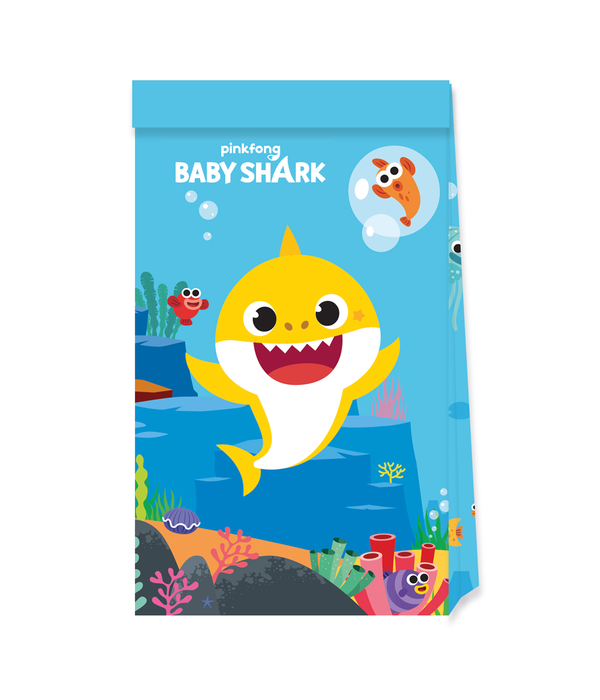 Feestzakjes Baby Shark (4st)