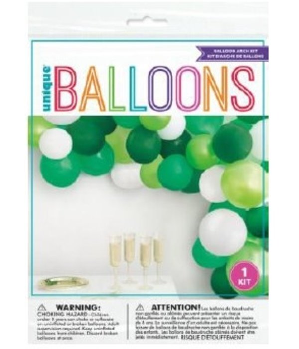 Ballonboog Set Groen Jungle (40st)