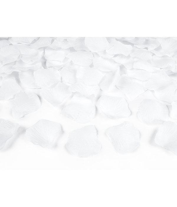 Confetti Kanon Rozenblaadjes wit 60cm