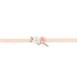 Corsage Bruiloft Bloemen Peach/Wit
