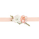 Corsage Bruiloft Bloemen Peach/Wit