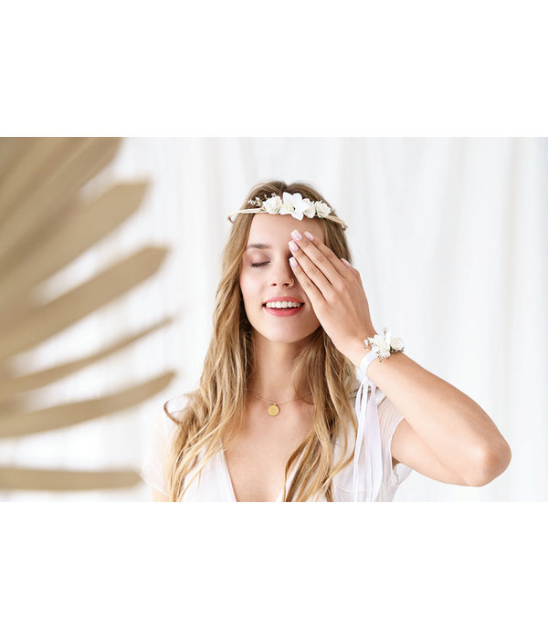 Corsage Bruiloft Bloemen Wit