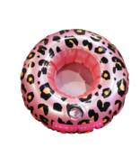 Opblaasbare Bekerhouder Panterprint Rosé Goud