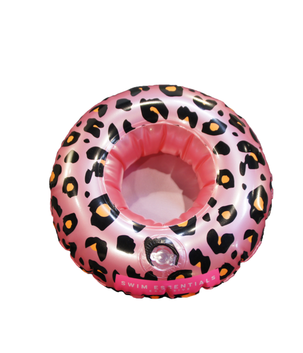 Opblaasbare Bekerhouder Panterprint Rosé Goud