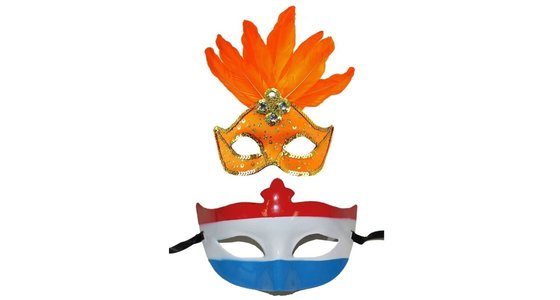 Oranje Bril - Masker