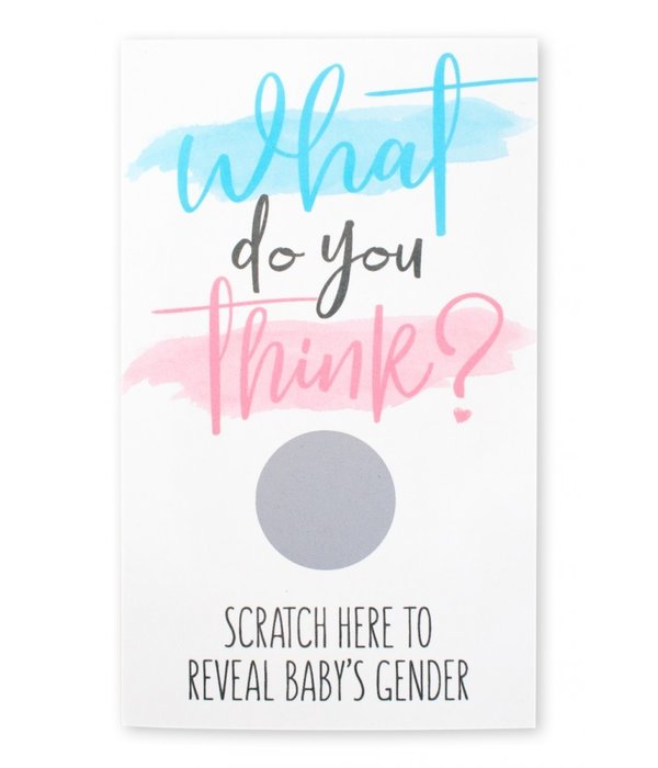 Kraskaart Gender Reveal Girl - 10st