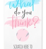 Kraskaart Gender Reveal Girl - 10st