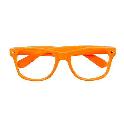 Neon Oranje Feestbril
