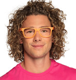 Neon Oranje Feestbril