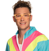 Neon Oranje Feestbril