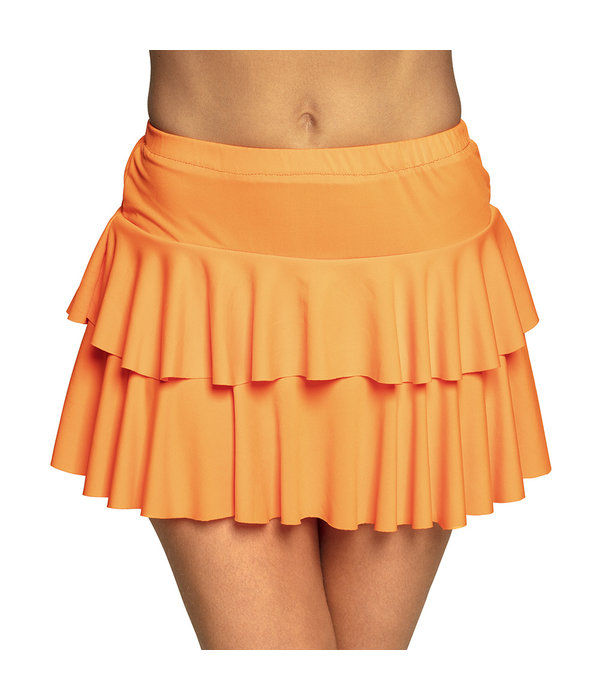 Minirokje Ruffles Oranje