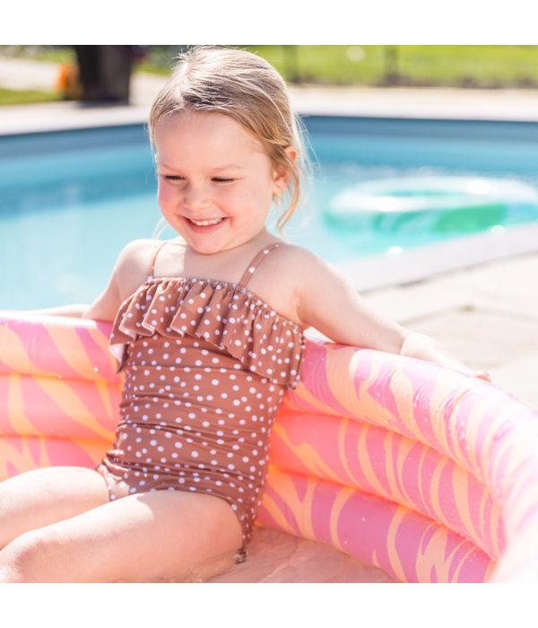 Kinderzwembad Zebra Roze Groot (150cm)