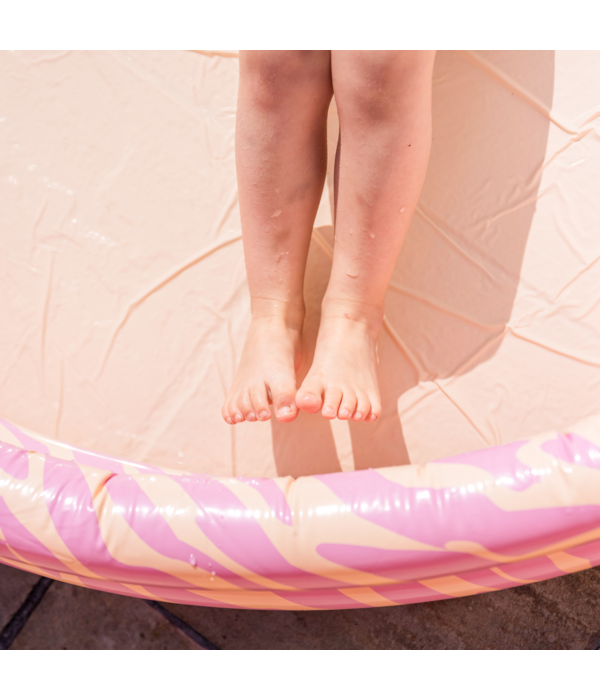 Kinderzwembad Zebra Roze Groot (150cm)